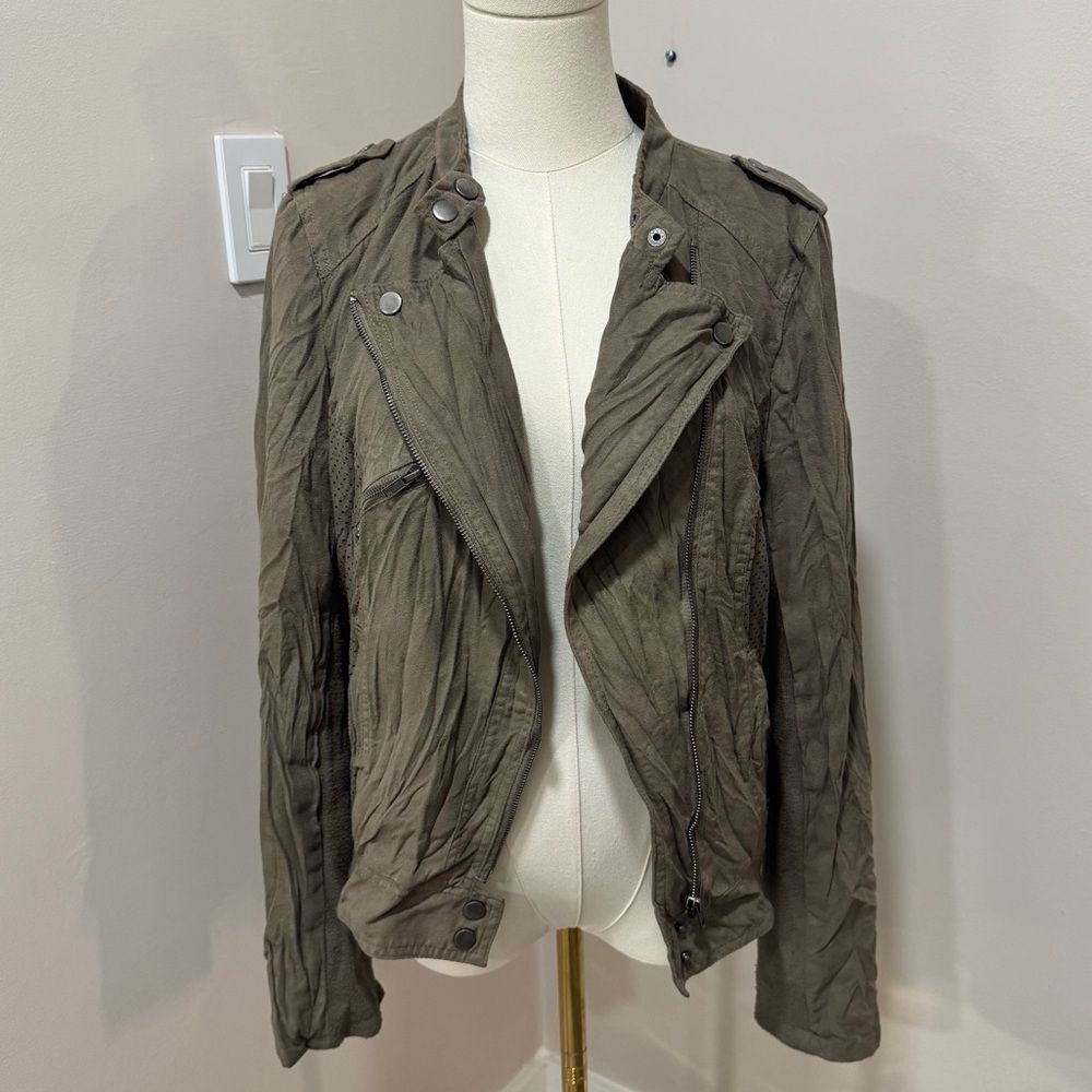 Mine casual beige grey jacket Large - Picture 2 of 7